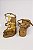 Sandalia Com Salto Bloco Tira Com Tachas Bronze - Imagem 2