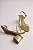 Sandalia Littz Metalizada Salto Geometrico Tira Com Strass Ouro Light - Imagem 3
