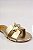 Sandalia Rasteira Littz Calce Facil Tira Em H Com Adorno Ouro Light - Imagem 2
