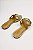 Sandalia Rasteira Littz Calce Facil Tira Em H Com Adorno Ouro Light - Imagem 5