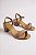 Sandália Vizzano Com Salto Bloco Médio Confortável E Estilosa Ouro Rosado Salto: 5cm - Imagem 1
