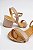 Sandália Vizzano Com Salto Bloco Médio Confortável E Estilosa Ouro Rosado Salto: 5cm - Imagem 3