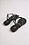 Sandalia Rasteira Anna Flor Calce Facil Com Strass Black Diamond - Imagem 2