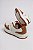 Tênis Feminino Casual Energy Design Moderno Solado Alto Branco/Caramelo - Imagem 6