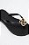 Chinelo Petite Jolie Feminino Preto com Detalhe Dourado Conforto e Estilo - Imagem 4