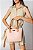 Bolsa Petite Jolie Bege Com Alças Marrons Estilo Tote Elegante E Versátil Crean - Imagem 2