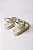 Sandália Moleca Com Tiras Cruzadas E Detalhes Em Ilhós Dourado Branco Off - Imagem 3