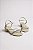 Sandália Com Salto Médio Littz Feminina Com Strass Elegante E Confortável  Off White - Imagem 1