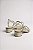 Sandália Com Salto Médio Littz Feminina Com Strass Elegante E Confortável  Off White - Imagem 4