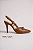 Scarpin Vizzano Salto Alto Fino Com Adorno Marrom Cafe - Imagem 6