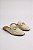 Mule Feminino Vizzano Bico Redondo Com Adorno Preto Branco Off - Imagem 1