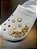 Bottons Decorativos Elegantes Para Crocs Dourado - Imagem 1