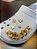 Bottons Decorativos Elegantes Para Crocs Dourado - Imagem 1