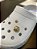 Bottons Decorativos Elegantes Para Crocs Dourado - Imagem 1