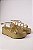 Sandalia Flat Littz Tira Com Adormo Oval Ouro Light - Imagem 1