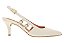 Scarpin Vizzanp Slingback Com Salto Medio E Tiras Laterais Branco Off - Imagem 3