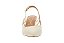 Scarpin Vizzanp Slingback Com Salto Medio E Tiras Laterais Branco Off - Imagem 4