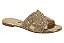 Sandalia Rasteira Vizzano Slide Com Aplicações Brilhantes Dourado - Imagem 1