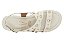 Flat Vizzano Com Aplicações Brilhantes E Tiras Largas Branco Off - Imagem 7