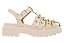 Flat Vizzano Com Aplicações Metálicas E Detalhes Dourados Branco Off - Imagem 2