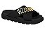 Sandalia Slide Vizzano Com Tiras Cruzadas E Detalhe Metalizado Preto - Imagem 1