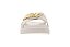 Sandalia Slide Vizzano Com Tiras Cruzadas E Detalhe Metalizado Branco Off - Imagem 3