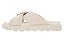 Sandalia Slide Vizzano Com Tiras Cruzadas E Detalhe Metalizado Branco Off - Imagem 4