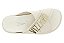 Sandalia Slide Vizzano Com Tiras Cruzadas E Detalhe Metalizado Branco Off - Imagem 6