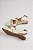Mule Juliana Amaral Bico Quadrada Fivela Com Ajuste Off White - Imagem 2