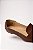 Mocassim Juliana Amaral Bico Redendo Com Adorno Oval Marrom - Imagem 3
