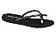 Chinelo Beira Rio Feminino Com Tiras Brilhantes Preto/Grafite - Imagem 1