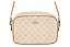 Bolsa Beira Rio Tiracolo Feminina Com Detalhe Metálico Creme/Nude - Imagem 1