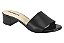 Tamanco Moleca Feminino De Salto Bloco Com Design Estiloso  Preto - Imagem 1