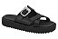 Sandália Birken Moleca Feminina Com Fivela Strass Prateada Preto - Imagem 1