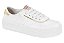 Tênis Casual Moleca Com Detalhes Dourados  Branco - Imagem 1
