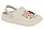 Babuche Moleca Feminino Com Detalhes Decorativos  Branco Off - Imagem 1