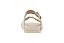 Sandalia Rasteira Infantil Molekinha Com Detalhes Dourado Branco Off - Imagem 5