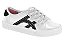 Tênis Infantil Molekinha Casual Com Listras Lateral Branco/Preto - Imagem 1