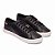Tênis Casual Com Cadarço Detalhe De Estrela Preto - Imagem 3