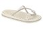 Sandalia Moleca Calce Facil Flat Tira Com Strass Branco/Cristal - Imagem 2