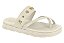 Papete Moleca Flat Calce Facil Tira Com Detalhe Dourado Branco Off - Imagem 2