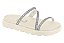 Papete Vizzano 3 Tiras Com Strass Calce Facil Branco Off - Imagem 1