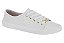 Tenis Moleca Casual Com Cadarço Branco - Imagem 1