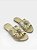 Slide Af Dourada Com Flor Aplicada Metalizada Ouro Light - Imagem 1