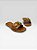 Sandália Slide Feminina Com Pedras Decorativas  Marrom - Imagem 1