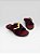 Sandália Slide Feminina Com Fivela Decorativa  Vinho - Imagem 1