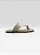 Rasteira Feminina Casual Com Detalhe Metalizado Off White/Bege - Imagem 5