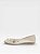 Sapatilha Feminina Moleca Com Tachas Verniz Branco Off - Imagem 5
