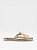 Chinelo Feminino Slide Moleca Calce Facil Metalizado Dourado - Imagem 3