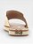 Chinelo Feminino Slide Moleca Calce Facil Metalizado Dourado - Imagem 6